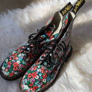 Flower Doc Martens